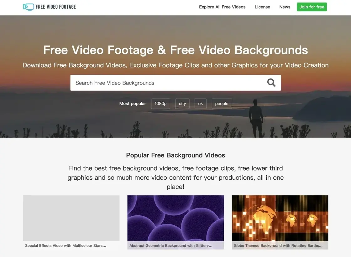 免費影片素材網站推薦 - Free Video Footage 免版稅可商用