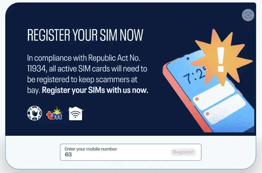菲律宾 Globe 正在停用登记信息不实的 SIM 卡
